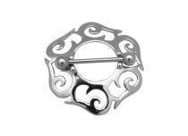 Stahl Teton Schmuck Rund Flammen |  ITC