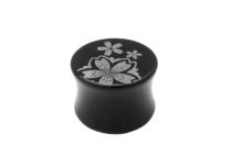 Acryl Plug Lazer Blume Motiv |  ITC