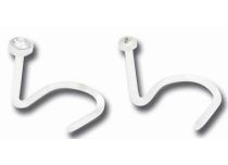 BioFlex Nasenstecker 0.8 mm mit Kristall Weiß |  ITC