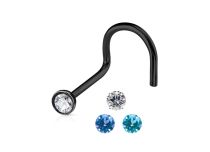 Stud Nase BioFlex 0,8 mm Kristall Farbig |  ITC