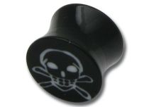 Plug Acrylic Shouldered Death Head Pattern |  ITC