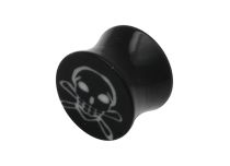 Plug Acrylic Shouldered Death Head Pattern |  ITC