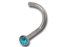 Stud Nose Titanium 0,8 mm Kugel Kristall Farbig |  ITC