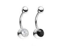 Banane Stahl mit Facettenschliff Kristall Bunte 6 mm |  ITC