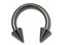 Hufeisen mit Spitzen 3 mm Stahl Schwarz  iTC