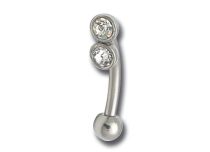 Banane Stahl Doppelkristall Schwarz 3 mm |  ITC