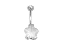 Banane Stahl mit Kristallbesatz und Griffel Blume 10 mm |  ITC