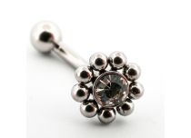 Micro Banane Stahl Tribal Rund Strass |  ITC