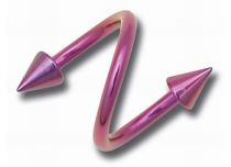Eloxierter Spiralring mit Spitzen Bunte |  ITC