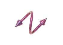 Eloxierter Spiralring mit Spitzen Bunte |  ITC