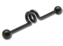 Barbell Stahl Schwarz Feder Kugeln 5 mm |  ITC