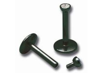 Schwarzes Stahl-Innenschild mit farbiger Kristallkugel 2 mm |  ITC