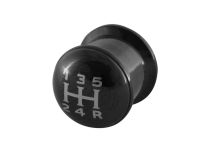 Plug Stahl Schwarz schraubbar Motiv Schalthebel |  ITC