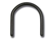 Invisible Septum Piercing Stahl Schwarz  iTC