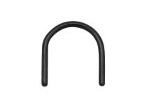 Invisible Septum Piercing Stahl Schwarz  iTC