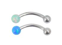 Banane Kugelstahl Synthetischer Opal 3 mm Farbig |  ITC