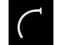 BioFlex gebogene Labret mit Scheibe 2 mm |  ITC