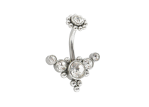 Banane Stahl 1.6x10 Arabeskenmotiv Strass