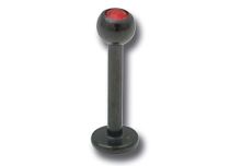 Labret Stahl Schwarz Kristall Bunte |  ITC