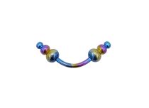 Banane Titanium Motiv Pyramidenkugel 4 x 7 mm |  ITC