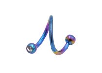 Titanium Spirale Doppelkristall Weiß |  ITC