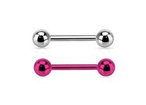 Barbell Titanium Farbig mit Kugeln 3 mm |  ITC