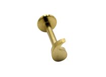 Labret Stahl PVD Gold Tropfenmotiv |  ITC