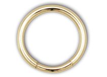 Ring Stahl Vergoldet Feingold Runder Verschluss |  ITC