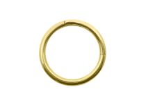 Ring Stahl Vergoldet Feingold Runder Verschluss |  ITC