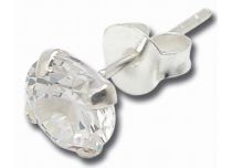 Paar Silber- und Kristallchips rund |  ITC