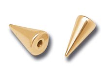 Spitze Stahl vergoldet Gold Fein Schraube Basis 3 mm |  ITC