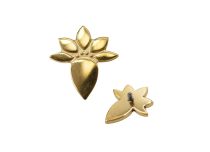 Accessoire Titanium PVD GOLD Lotusblütenmotiv|  ITC