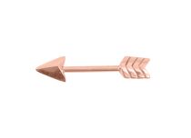 Barbell Stahl vergoldet Rose Motiv Pfeil |  ITC