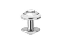 Dermal Titanium Implant Sterile 3 mm Strass-Scheibe Weiss |  ITC