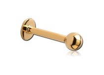 Sterile Titanium PVD Gold Labret mit Kugel 3 mm |  ITC