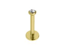Labret PVD Gold Intern Steril Strass |  ITC