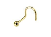 Sterile Titanium PVD Gold Nasenstecker mit oder ohne Kristall Weiß |  ITC