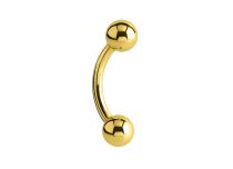 Banane Titanium PVD Gold Steril Kugeln 3 mm |  ITC