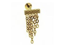Labret Titanium PVD Gold Intern Steril Motiv 5 Chainette |  ITC