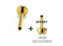 Labret Titanium PVD Gold Intern Steril Tablett 4 mm |  ITC