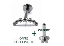 Labret Titanium Intern Steril Motiv Kugelbogen |  ITC