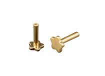 Labret Fleur 1.2x6 Titanium PVD GOLD intern