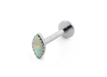 Labret Titanium Intern Steril Motiv Opal Synthetisch |  ITC