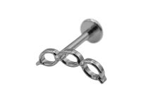 Labret Titanium Interne Sterile Kettenmotiv|  ITC