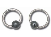 Ring Titan Farbig Kugel Hämatit 4 mm |  ITC