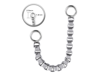 Accessoire chainette acier motif pavée 24 cm | iTC
