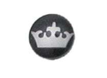 Kugel Stahl Push Clip Motiv Krone |  ITC
