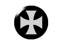 Kugel Stahl Schraube Motiv Kreuz Templer |  ITC
