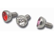 Kugel Titan Interne Schraube für Schmuck 1,2 bis Farbkristall |  ITC