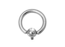 Kugel Titan Intern 4 mm Kristall Weiß für Dermal 1,6 mm Ring |  ITC